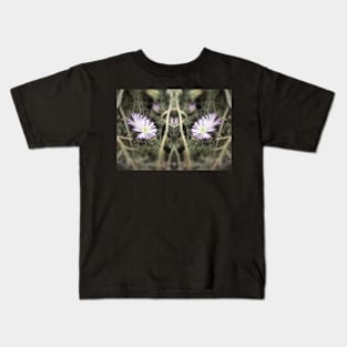 Mirrored Flower Reflection Kids T-Shirt